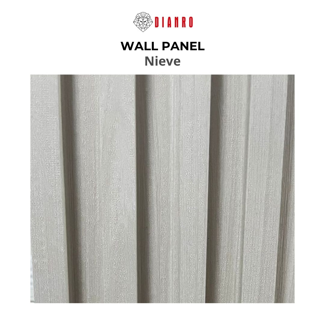 Panel decorativo de pared PVC | Color nieve
