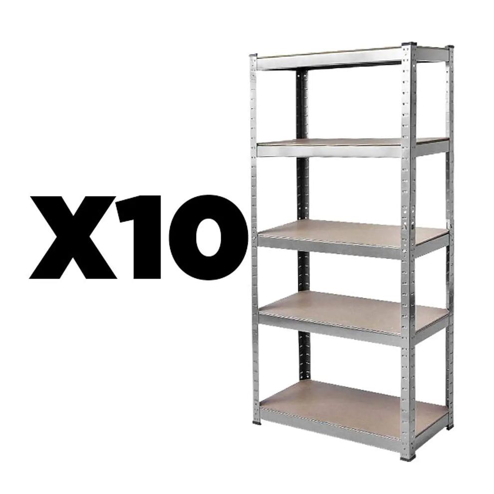 Pack 10 Estantes Acero 180x90x45