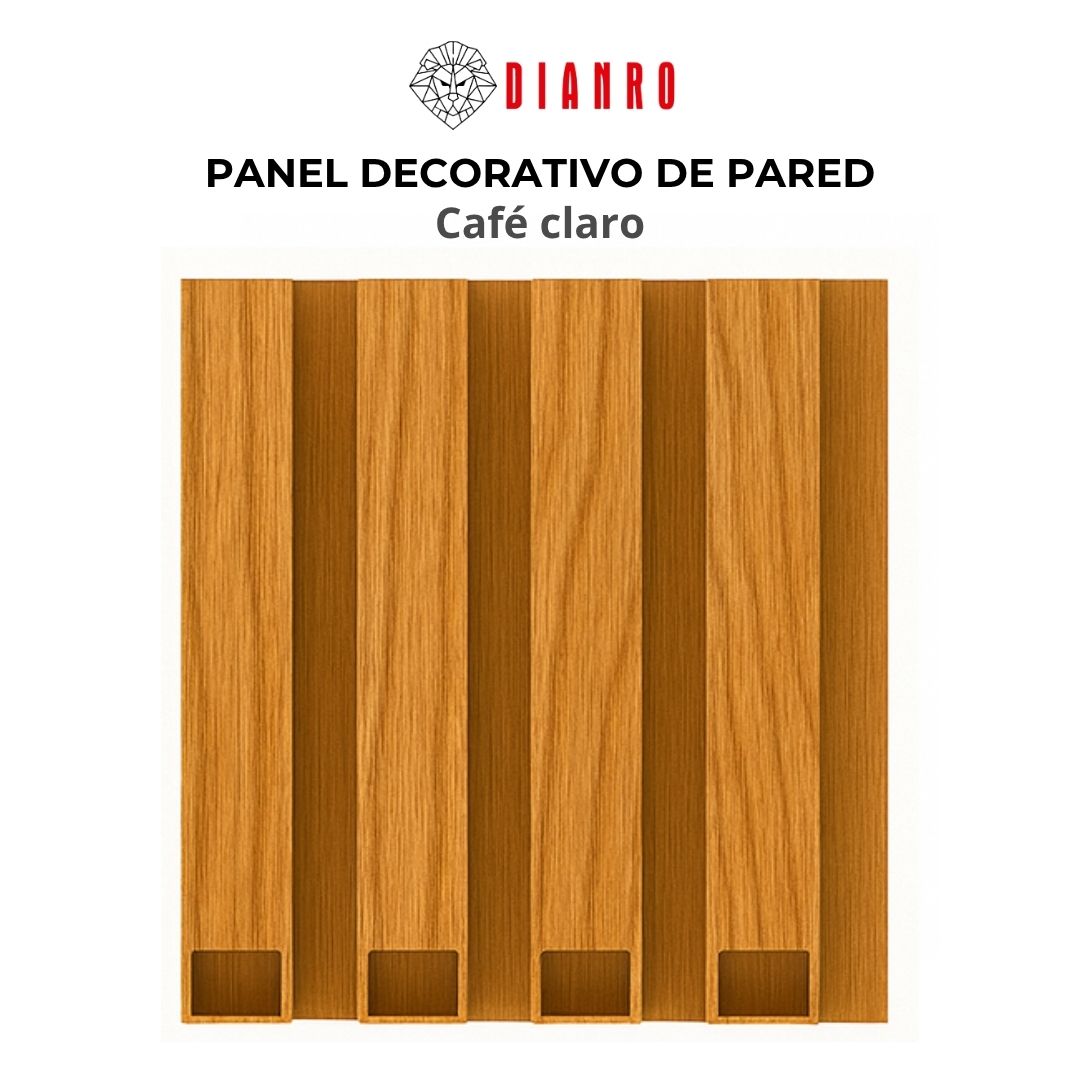 Panel decorativo de pared PVC | Color Café claro
