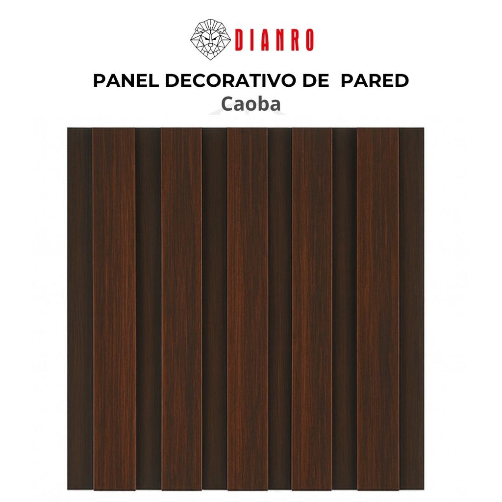 Panel decorativo de pared PVC | Color Caoba
