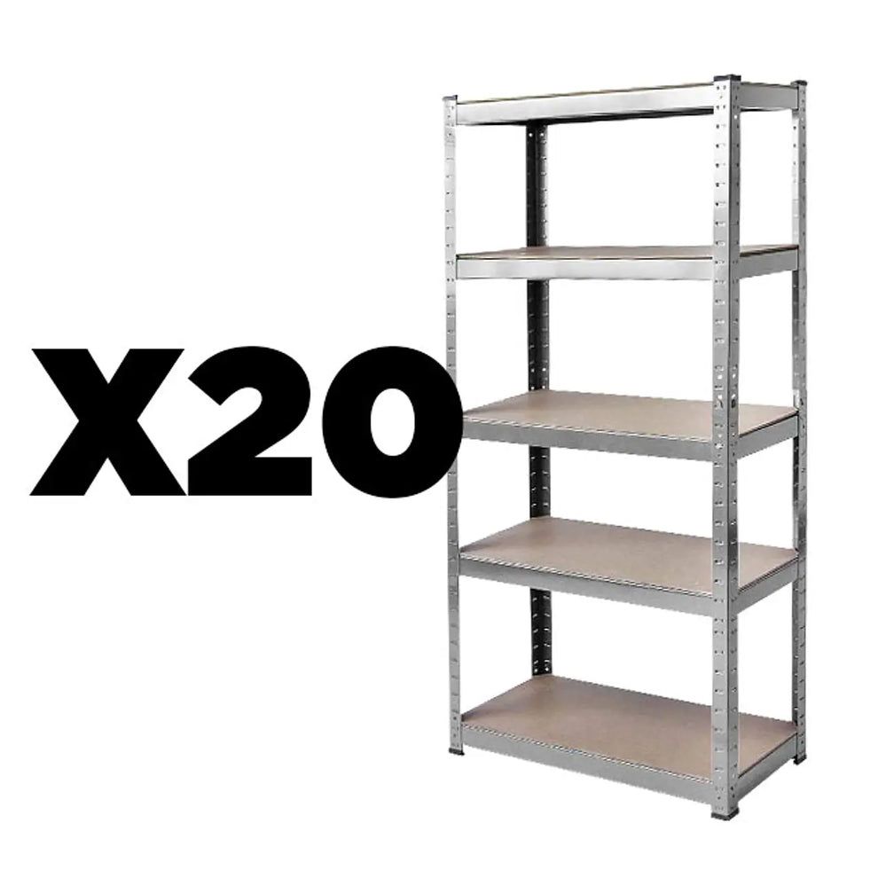 Pack 20 Estante Acero 180x90x45