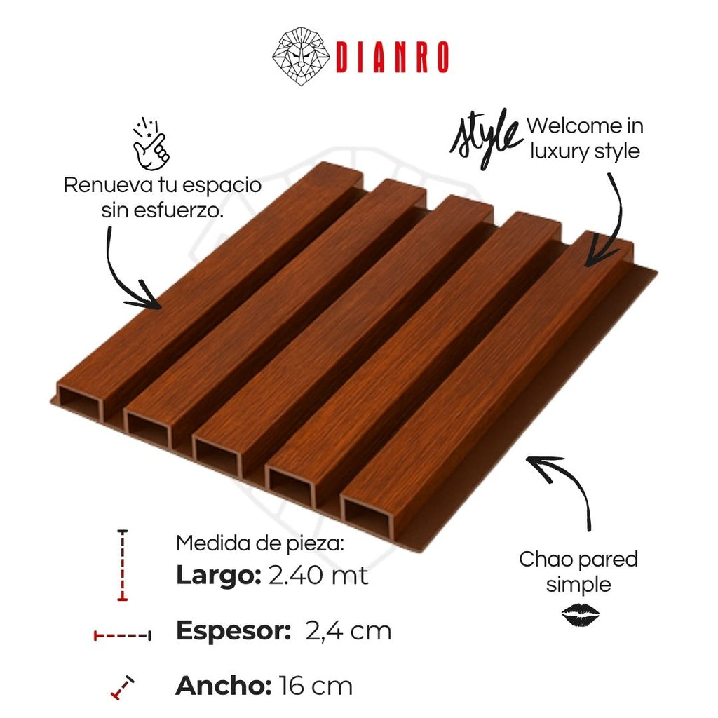 Panel decorativo de pared PVC | Color Chocolate
