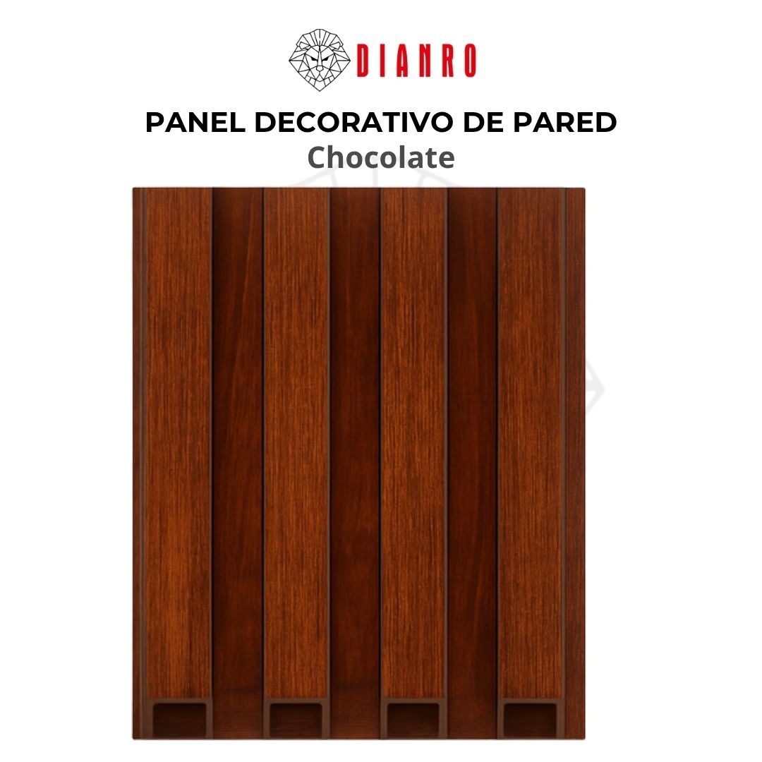 Panel decorativo de pared PVC | Color Chocolate