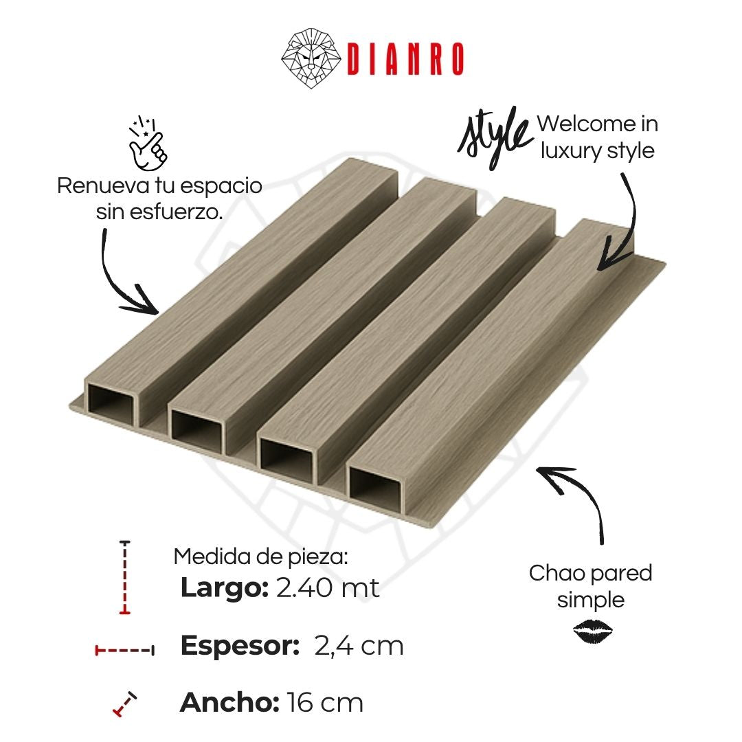 Panel decorativo de pared PVC | Color Arena