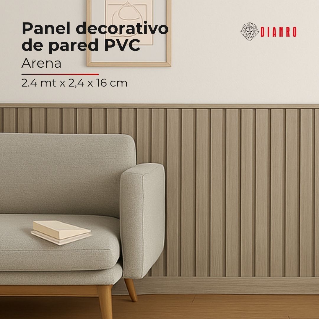 Panel decorativo de pared PVC | Color Arena
