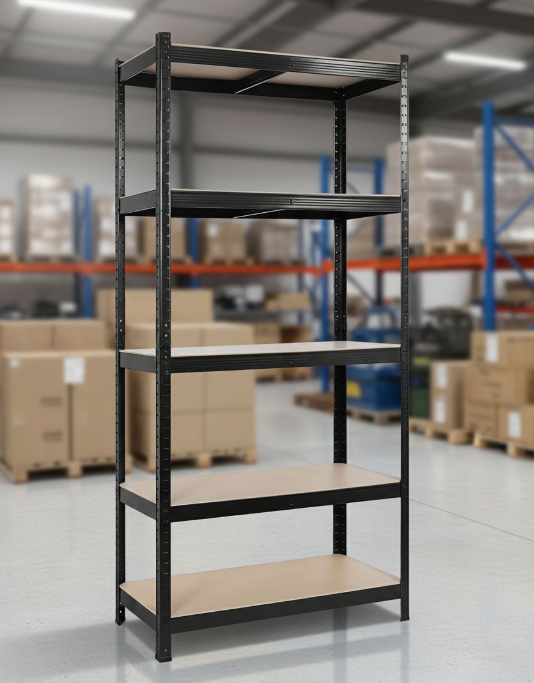 Pack 5 Estante Negro 180x120x45