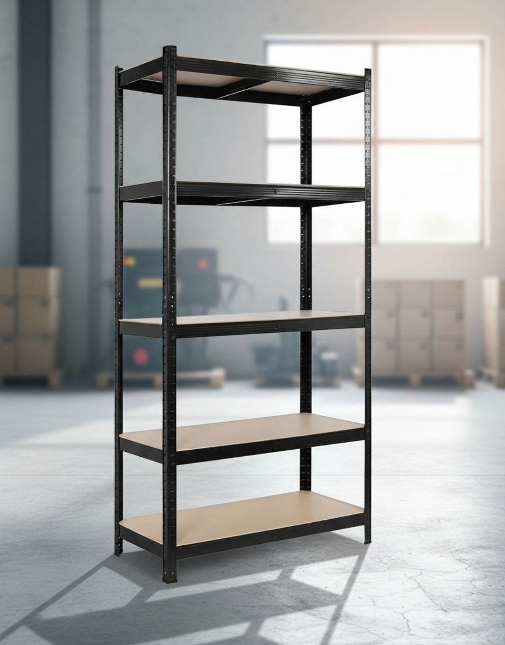 Pack 10 Estante Negro 180x120x45