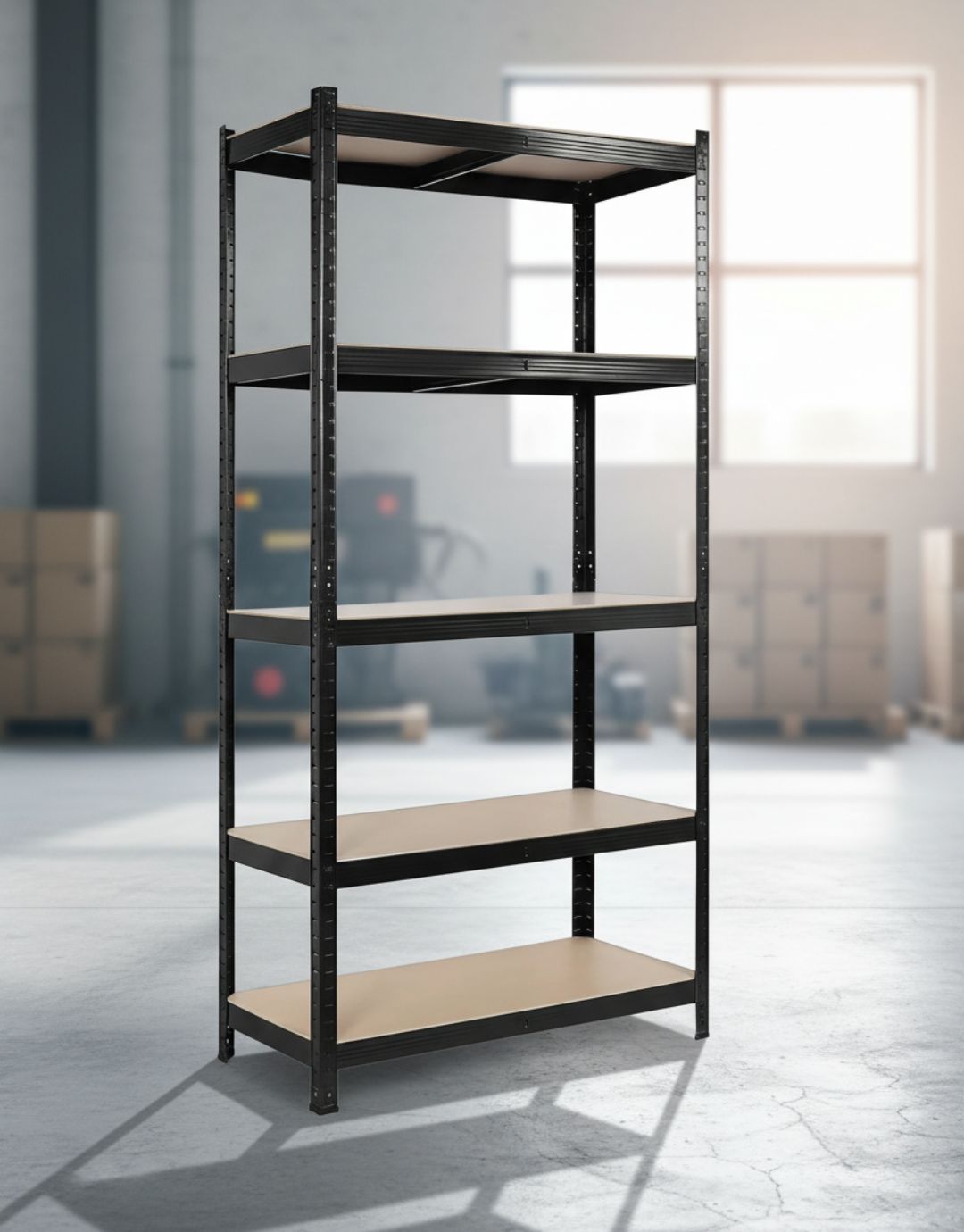 Pack 10 Estante Negro 180x120x45