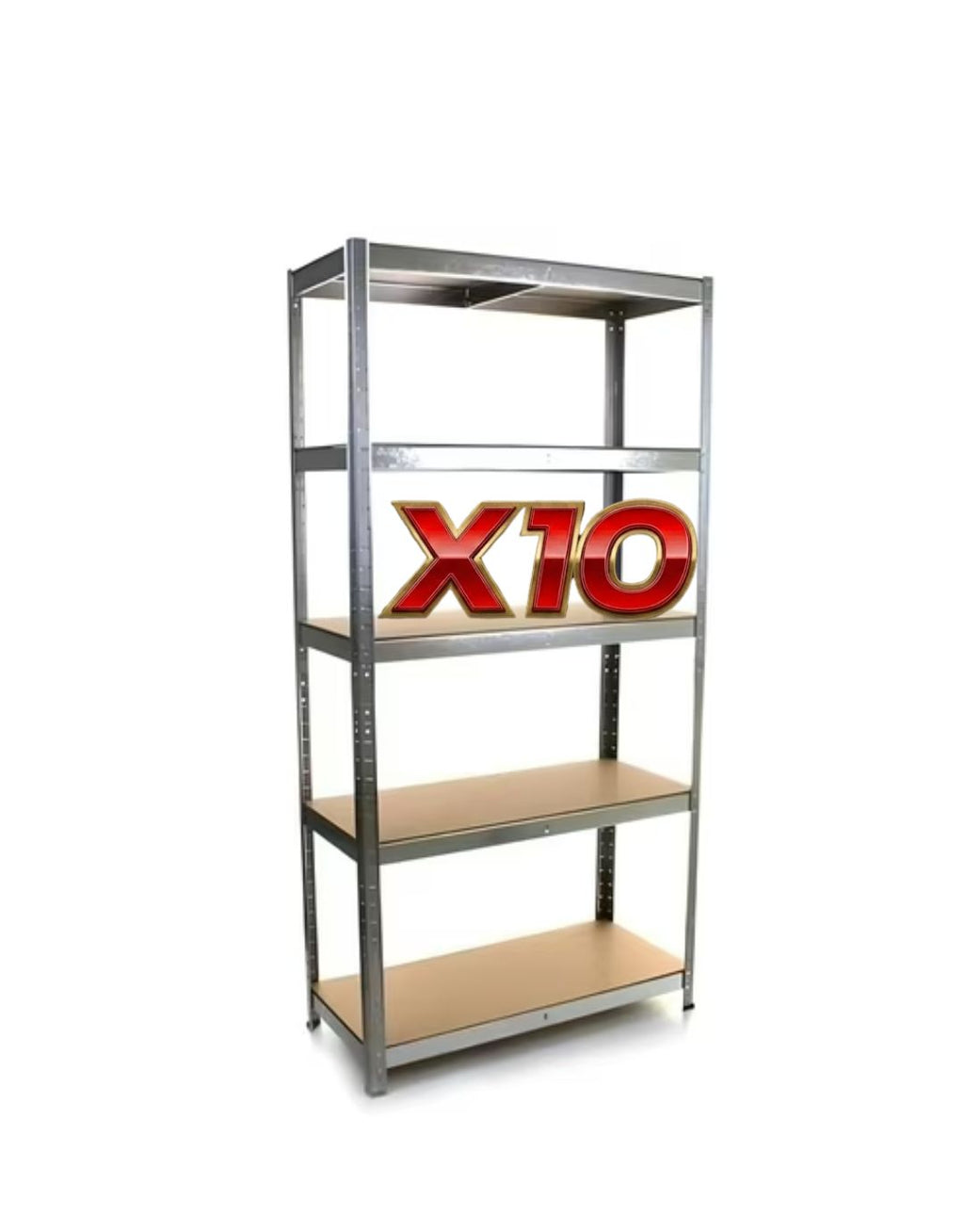 Pack 10 Estantes Acero 180x90x45