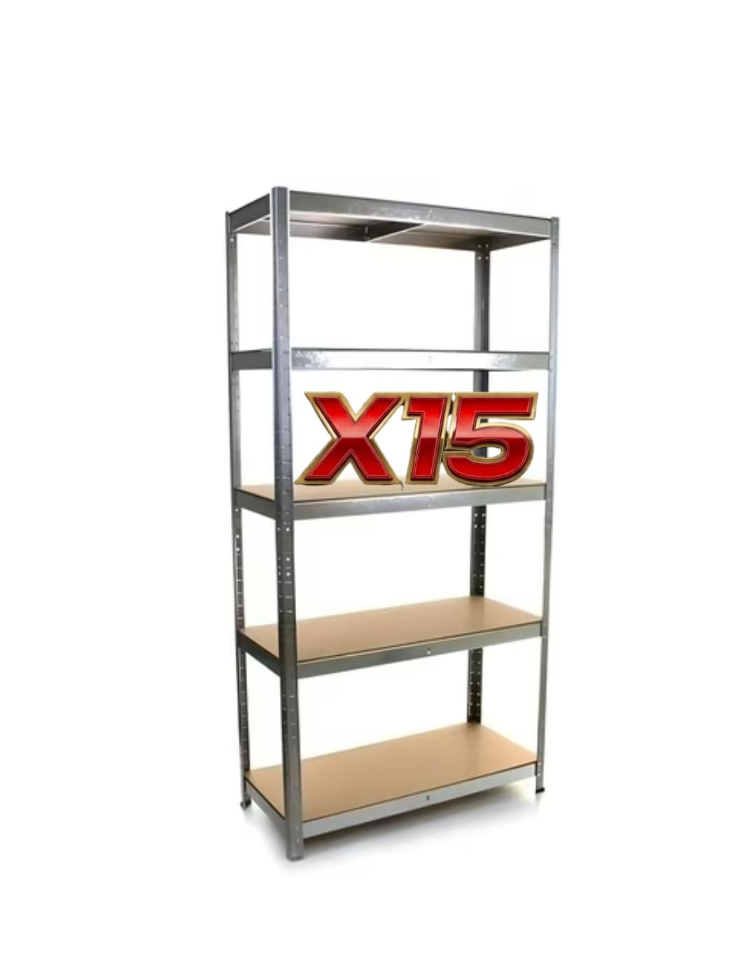 Pack 15 Estantes Acero 180x90x45