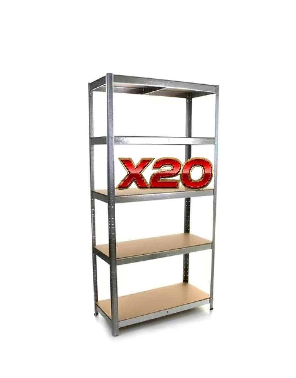 Pack 20 Estante Acero 180x90x45