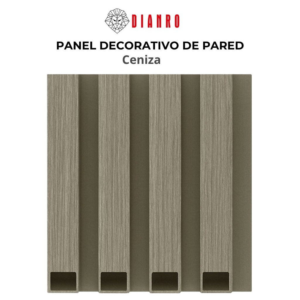 Panel decorativo de pared PVC | Color Ceniza