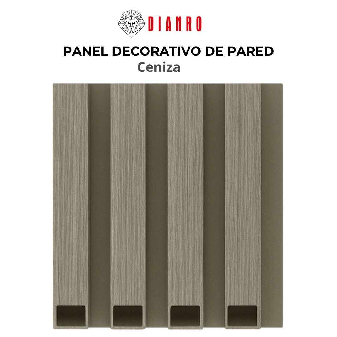 Panel decorativo de pared PVC | Color Ceniza