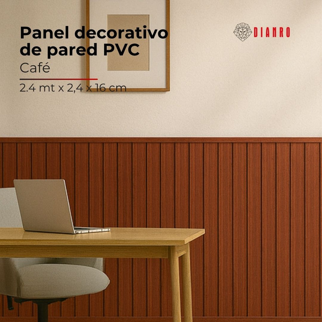 Panel decorativo de pared PVC | Color Café