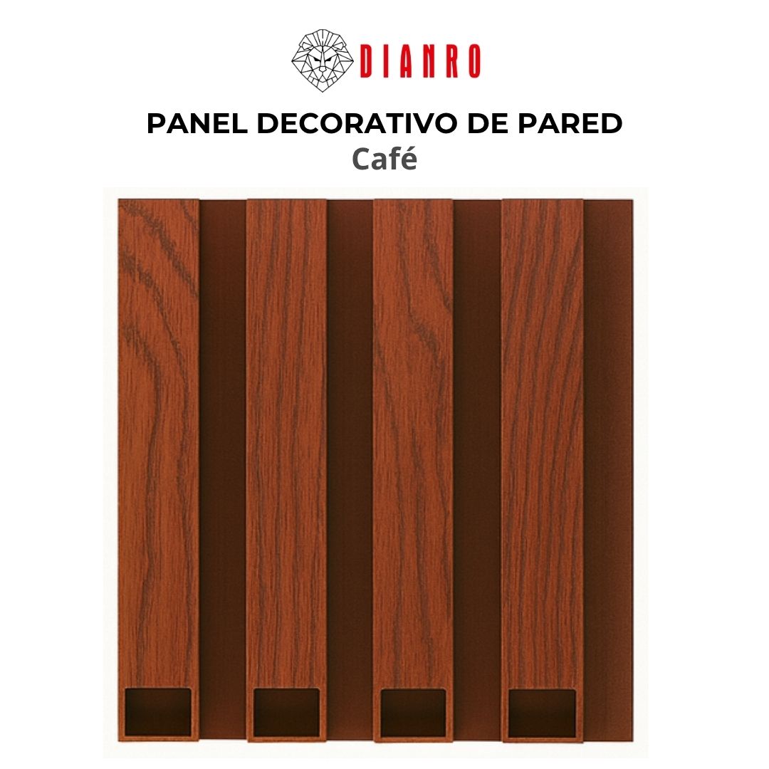 Panel decorativo de pared PVC | Color Café