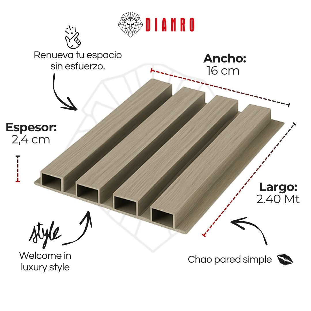 Panel decorativo de pared PVC | Color Arena