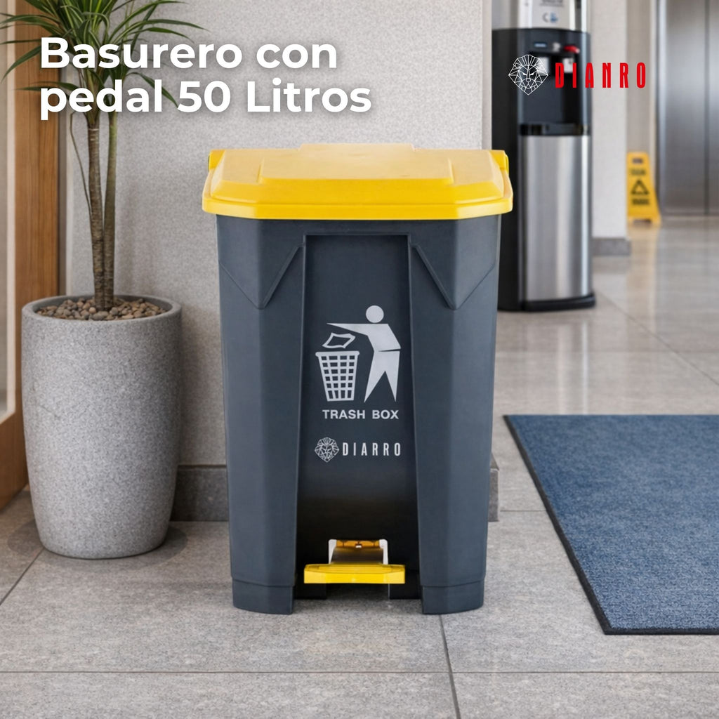 Basurero con pedal 50 Litros