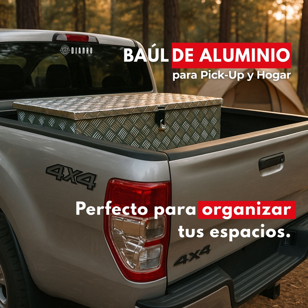 Baúl de aluminio para pick-up y hogar | 76.5 cm