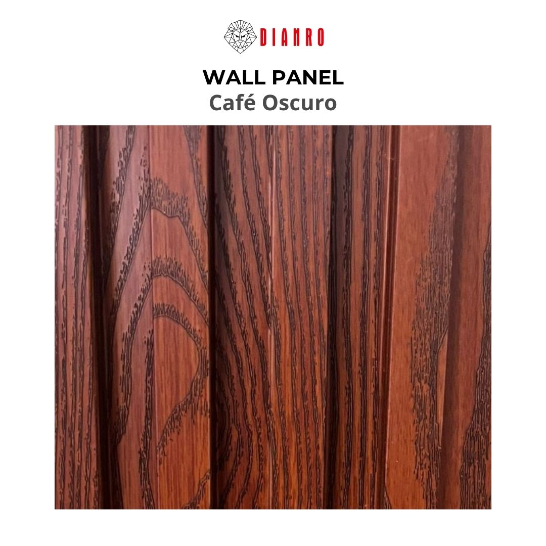 Panel decorativo de pared PVC | Color Café oscuro