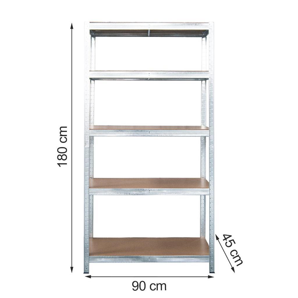 Estante Acero 180x90x45