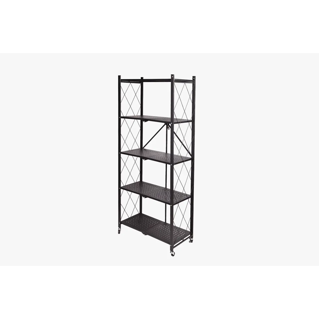 Estante Negro Plegable 160x72x34