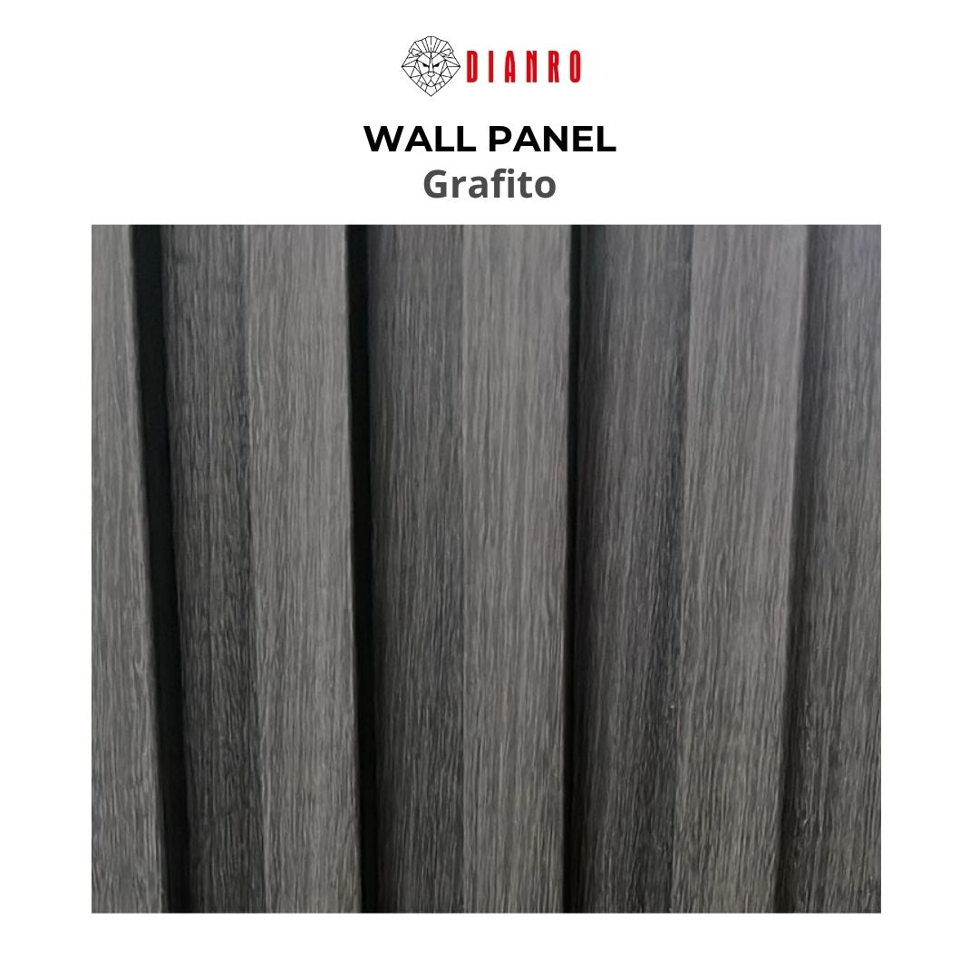 Panel decorativo de pared PVC | Color Grafito