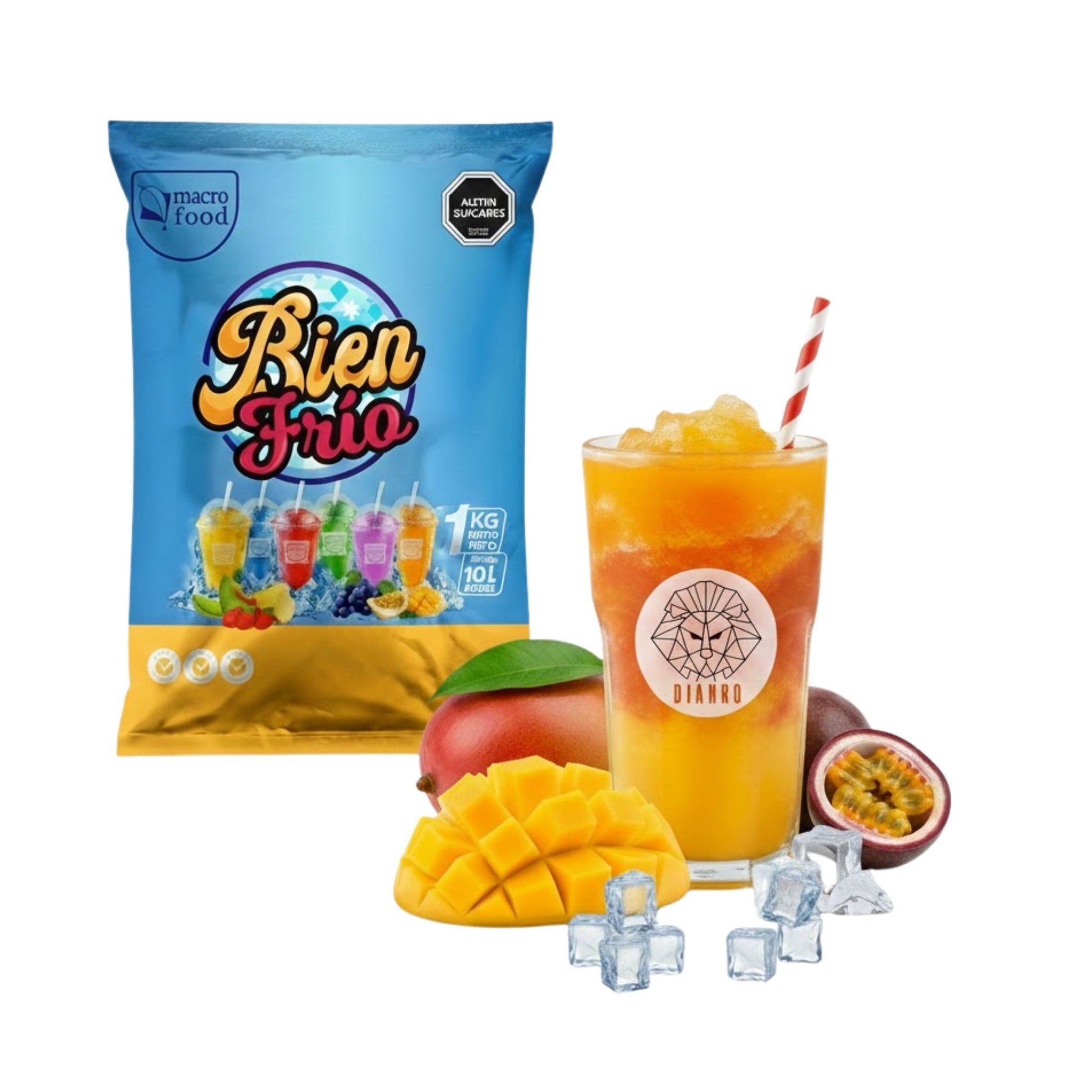 Preparado para Granizadoras Mango-Maracuya 1 kg – Alto Rendimiento