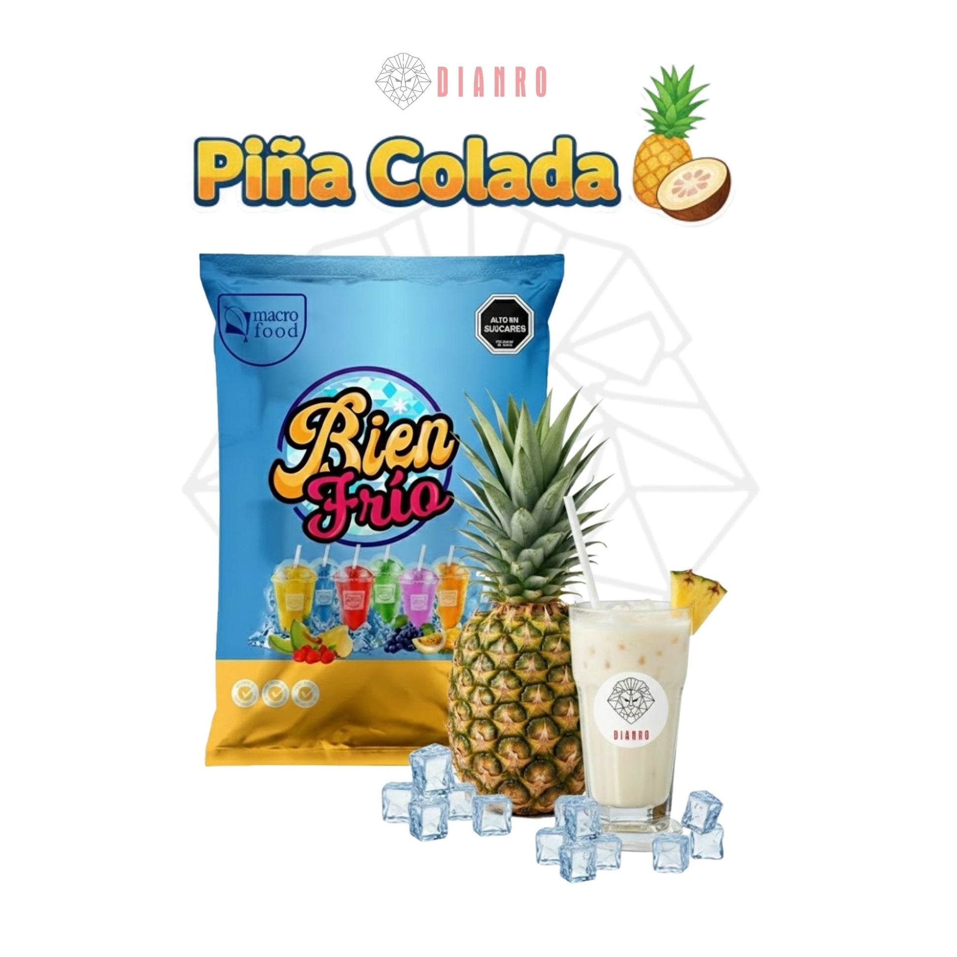 Preparado para Granizadoras Piña colada 1 kg – Alto Rendimiento