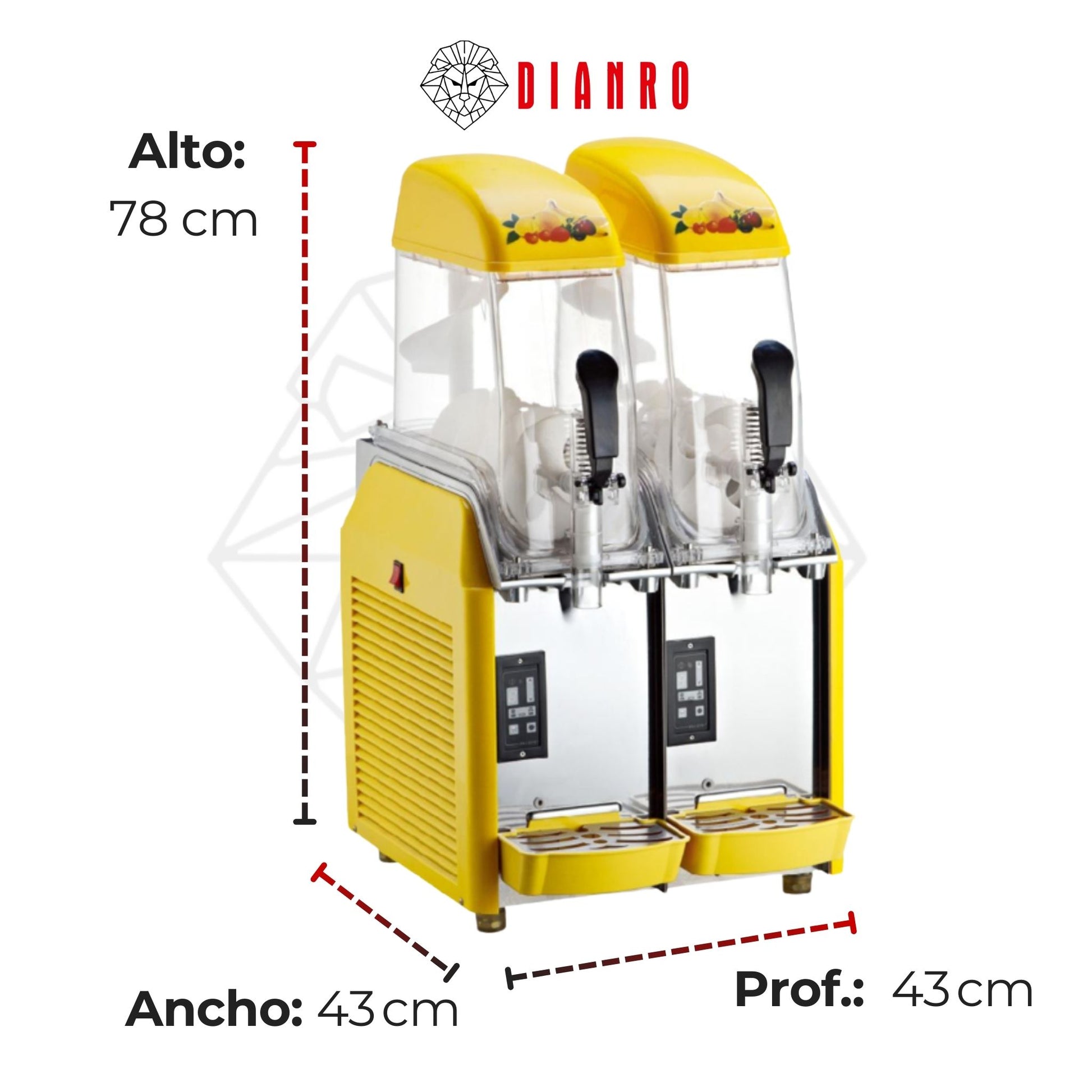 Granizadora 2 Estanques 2×12 L + 10 Preparados de Regalo