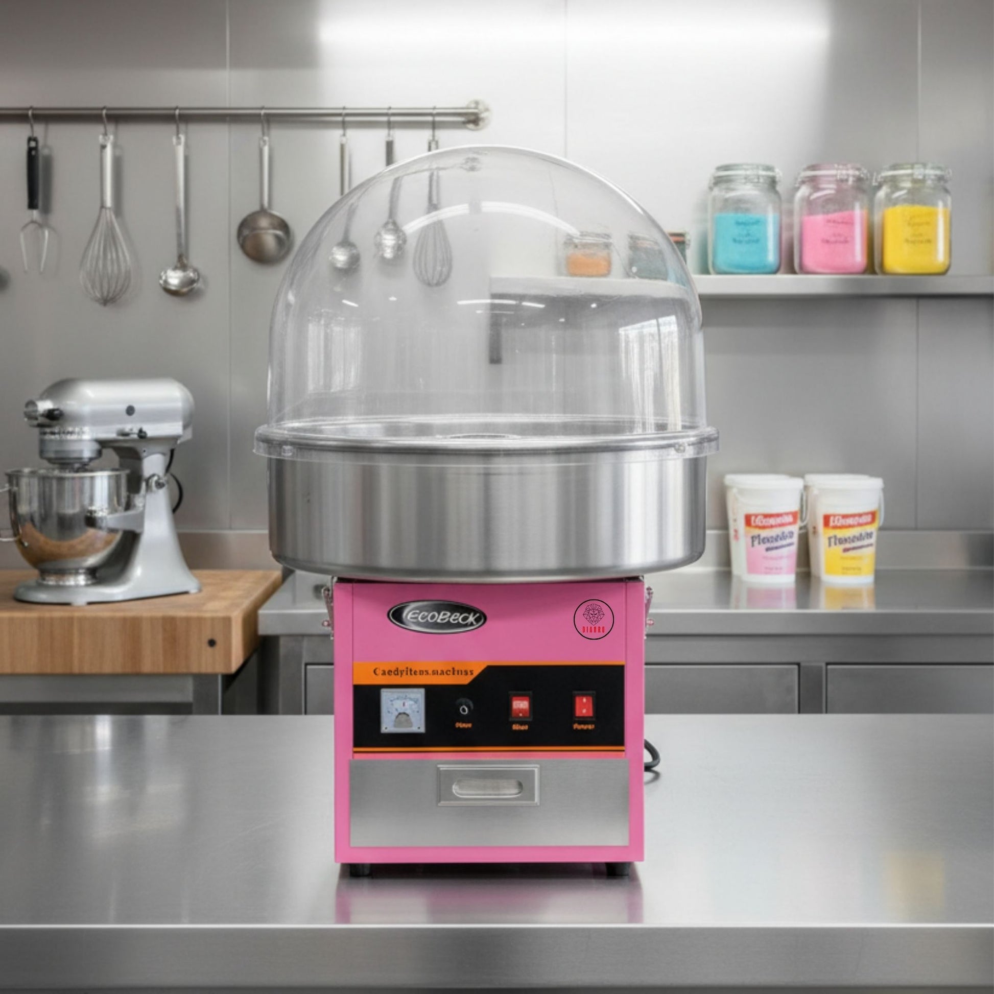 Máquina de Algodón de Azúcar Profesional con Cúpula - Alta Producción