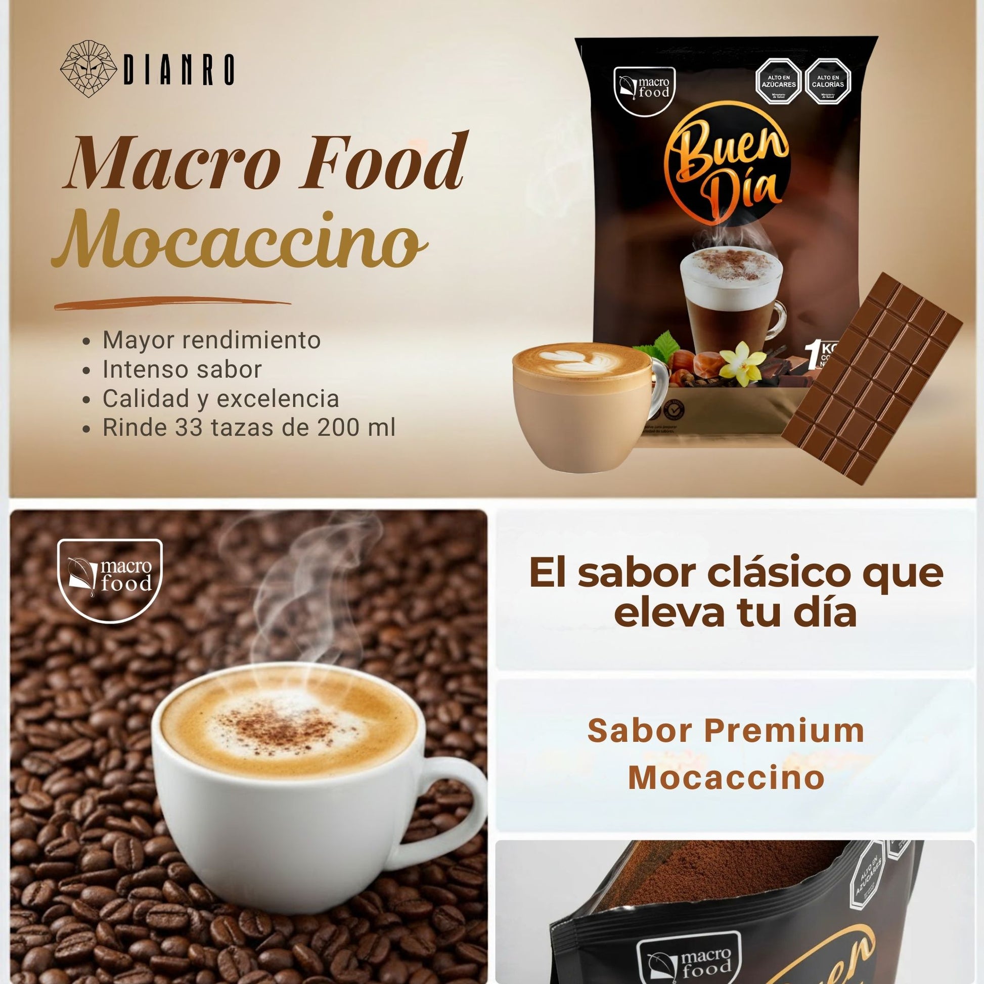 Mocaccino MacroFood 1kg