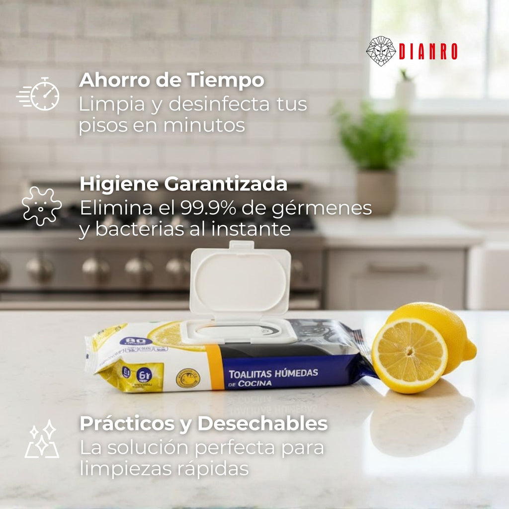 Paños húmedos Fragancia Limón