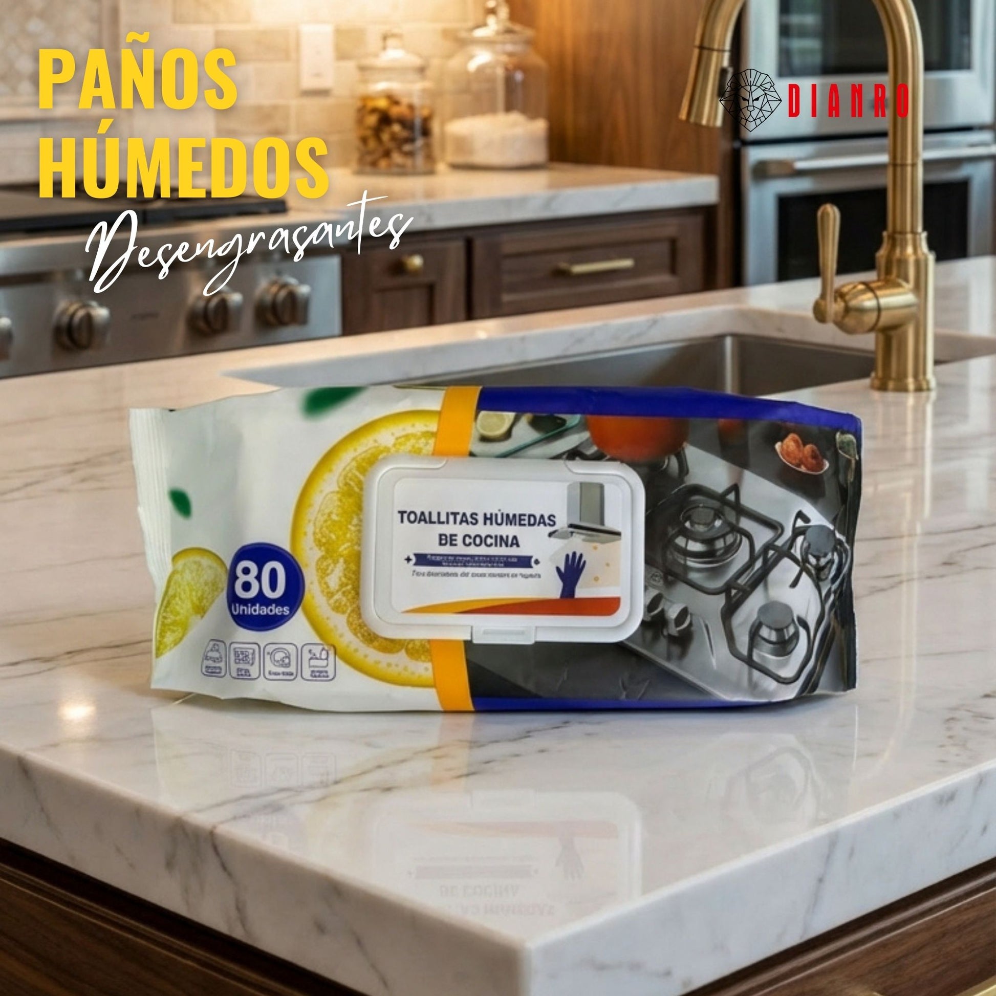 Paños húmedos Fragancia Limón