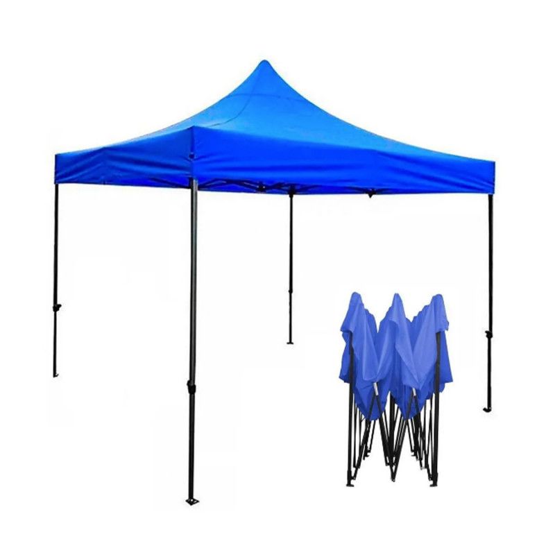 Toldo plegable 3X3 azul