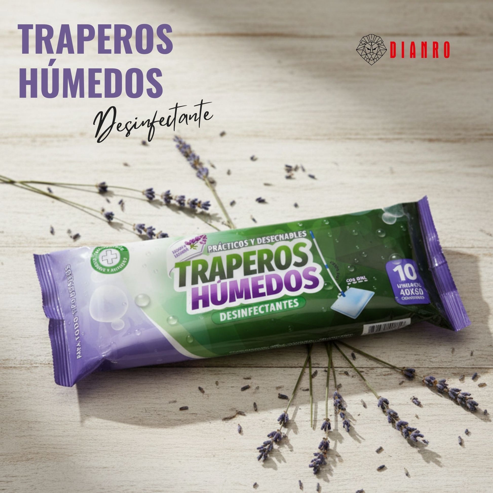 Traperos húmedos Fragancia Lavanda