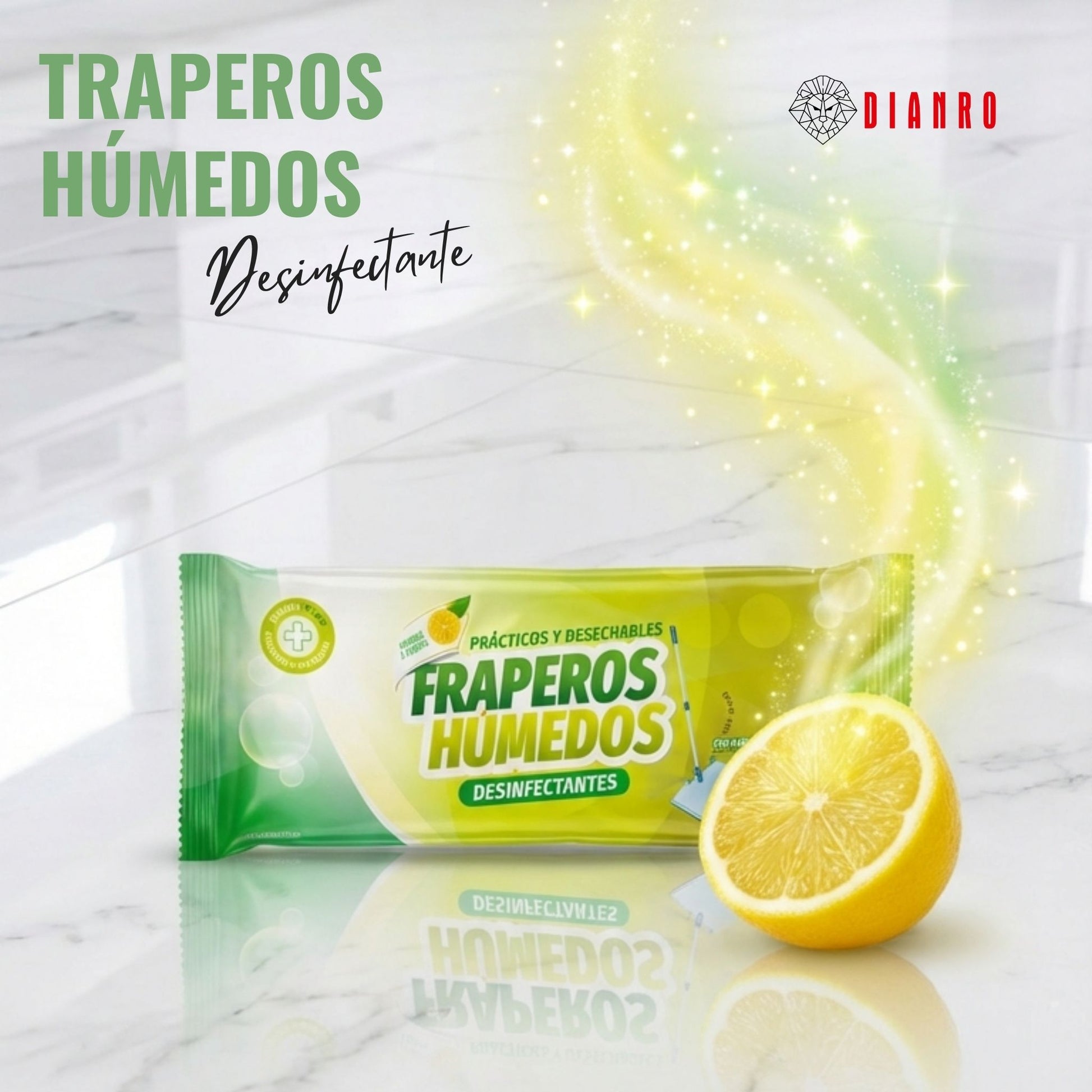 Traperos húmedos Fragancia Limón